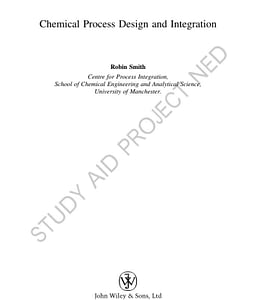 Chemical process design and integration